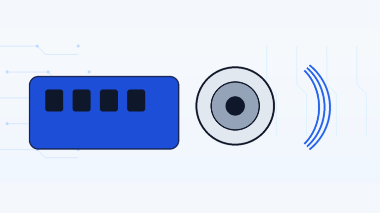 Illustration of a PAM8610 amplifier board driving a speaker